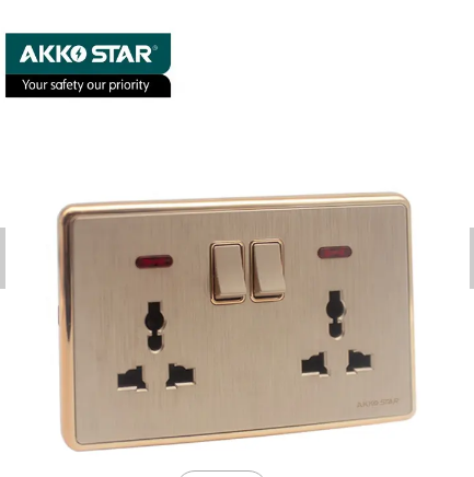 Công tắc ổ cắm đôi AKKO STAR 04069