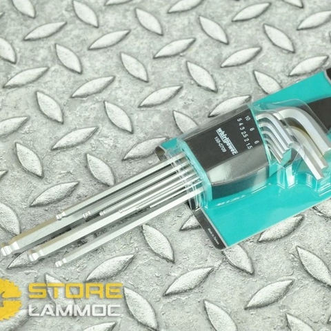 Bộ lục giác đầu bi hệ mét 9 chi tiết Whirlpower 158-0709