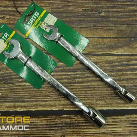 Cờ lê đầu tuýp lắc léo 14, 17, 19mm Sata 47604, 47605, 47606