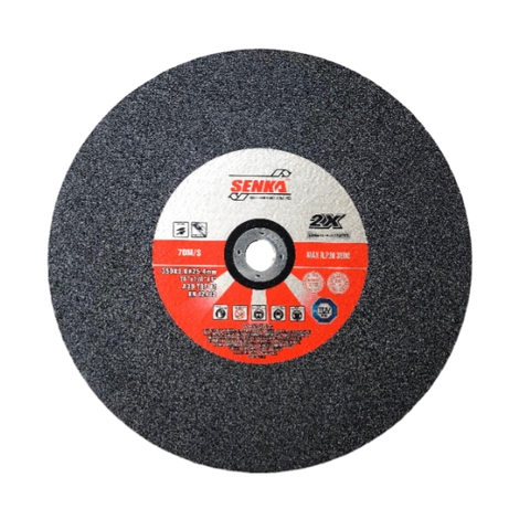 Đá cắt sắt màu đen 350mm dày 3.0mm cốt 25.4mm Senka SK4135030D