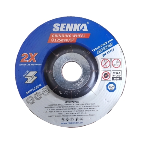 Đá mài thép nâu đỏ 125 X 6.0 X 22.23 Senka SKP271256N