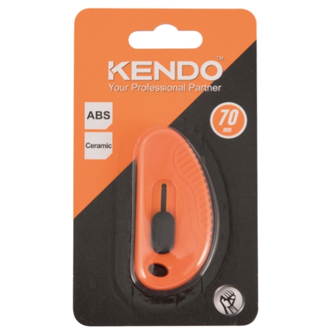 Dao gốm mini lưỡi tự rút, kích thước 70mm Kendo 30912