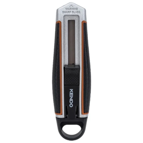 Dao rọc giấy 18mm lưỡi tự rút an toàn Kendo 30923