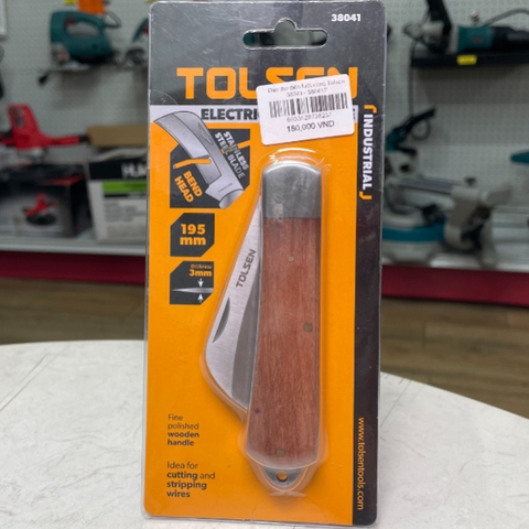 Dao thợ điện lưỡi cong Tolsen 38041