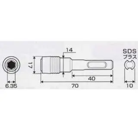 Đầu chuyển đổi SDS sang lục giác AKL-070SDS ANEX