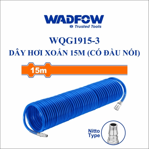 Dây hơi xoắn 15m (có đầu nối) Wadfow WQG1915-3