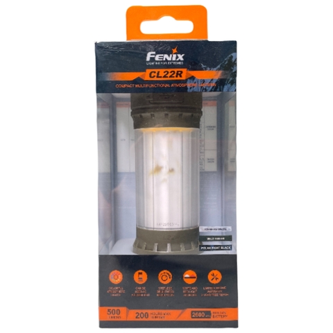 Đèn pin cắm trại ngoài trời 500Lumens Fenix FN-CL22R-GR