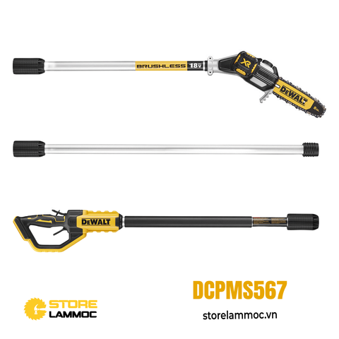 Thân máy cưa xích pin 18v Dewalt DCPMS567 chuyên cắt cao