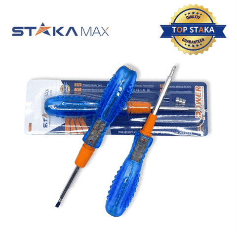 Bút thử điện 2 đầu có thông mạch Staka KA-1292
