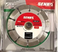 Lưỡi cắt gạch đá khối - Bê tông | Khía (Khô)- Liền (Ướt) Ø110*10*1. 8/ 20mm Senka SKP11010D