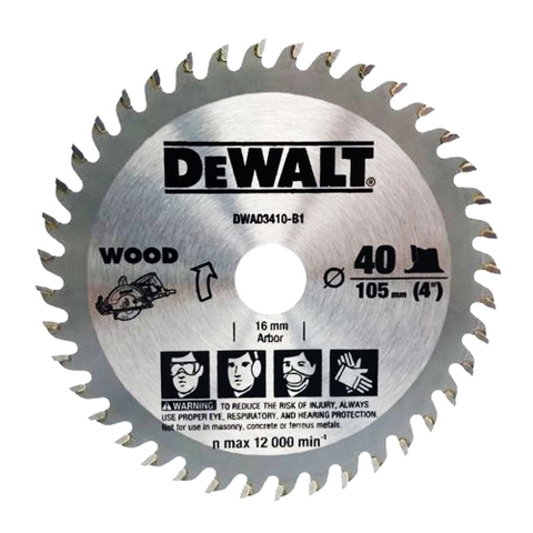 Lưỡi cưa gỗ 105x16x40T Dewalt DWA03410