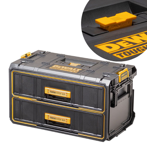 Hộp đựng dụng cụ nhựa 2 ngăn TOUGHSYSTEM Dewalt DWST83529-1