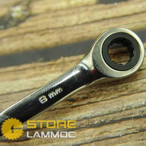 Cờ lê tự động 1 đầu miệng và 1 đầu vòng từ 5.5mm-25mm Sata