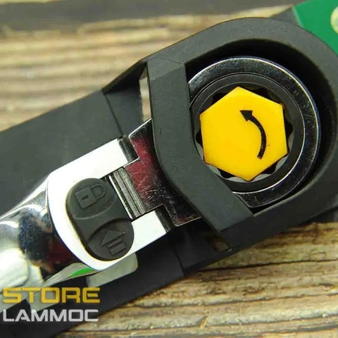 Cờ lê lắc léo tự động có khóa 19mm, 20mm, 21mm Sata 46812, 46813, 46814