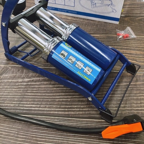 Bơm đạp hai ống Cmart  L0002