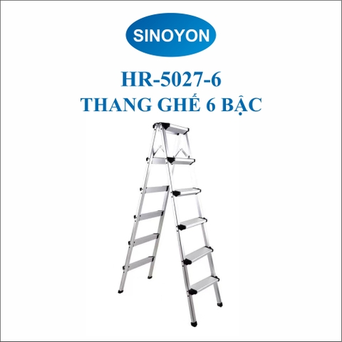 Thang nhôm chữ A siêu nhẹ từ 2 bậc đến 6 bậc SINOYON