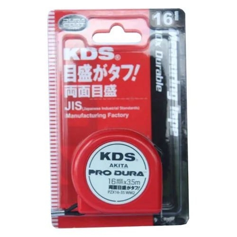 Thước kéo (cuộn) Nhật 3.5m hệ mét Kds PZX16-35WM2