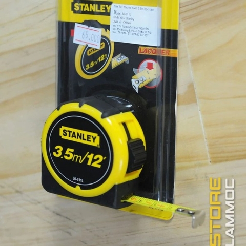 Thước kéo (cuộn) 3.5m bọc cao su Stanley 30-611L
