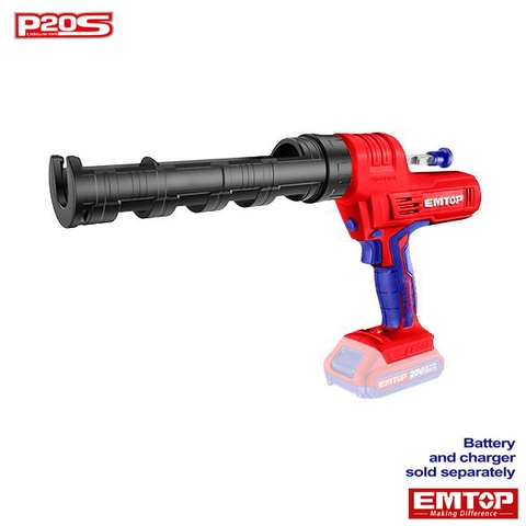 Thân súng bắn keo silicon pin 20V 3700N Emtop ELCG2001