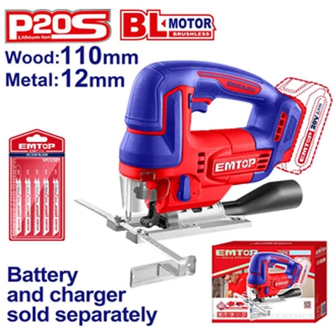 Thân máy cưa lọng pin 20V không than Emtop ELGS201008