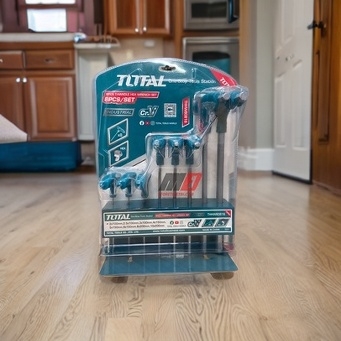 Bộ lục giác chữ T thẳng 8 chi tiết 2-10mm Total THHW80816