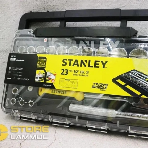 Bộ cần và đầu tuýp cao cấp 23 chi tiết Stanley STMT74726-8C
