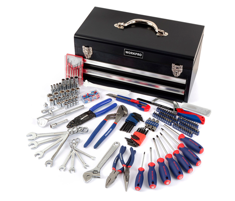 Bộ dụng cụ cơ khí 239 chi tiết Workpro W009028