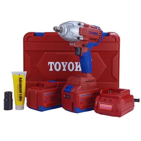 Máy bắn bu lông pin M21V 600Nm Toyoko TYK01-24 (2pin + 1 sạc)