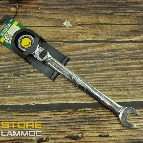 Cờ lê lắc léo tự động có khóa 16mm, 17mm, 18mm Sata 46809, 46810, 46811