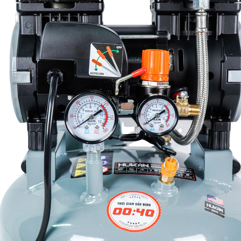 Máy nén khí không dầu 16L-3HP, công suất 2200W Hukan G2-AC16L-LUX
