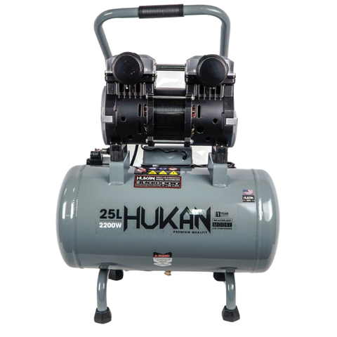 Máy nén khí không dầu 25L-3HP, công suất 2200W Hukan G2-AC25L-LUX