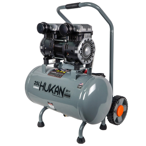 Máy nén khí không dầu 25L-3HP, công suất 2200W Hukan G2-AC25L-LUX