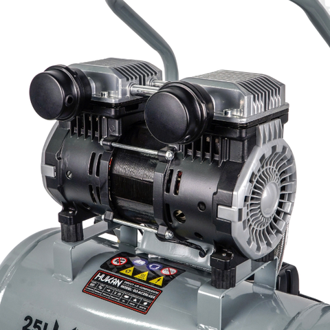 Máy nén khí không dầu 25L-3HP, công suất 2200W Hukan G2-AC25L-LUX