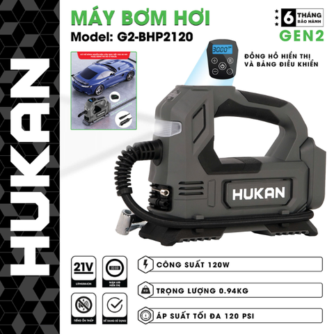 Thân máy bơm hơi 21V Hukan G2-BHP2120