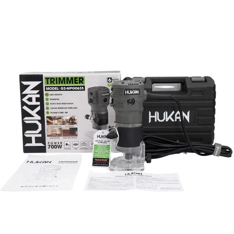 Máy phay gỗ 700W, cốt 6.35mm Hukan G2-MPG0635