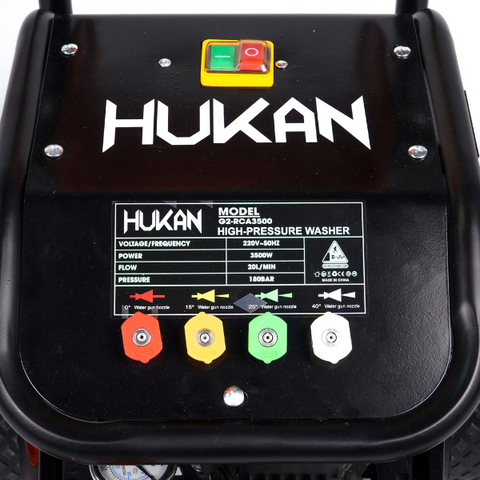 Máy rửa xe 3500W, có chỉnh áp, chống giật Gen 2 Hukan G2-RCA3500
