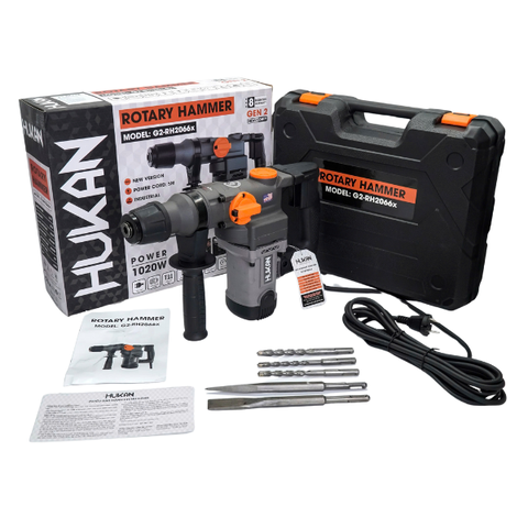 Máy chuyên khoan đục bê tông 1020W Gen 2 Hukan G2-RH2066X