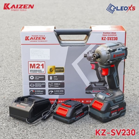 Máy bắn vít pin 230Nm chân M21 Kaizen KZ-SV230