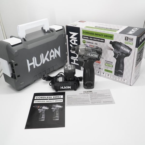 Bộ Máy bắt vít pin 16.8v 140Nm Hukan HK-H16-G2CV0140N (2 pin ,1 sạc )