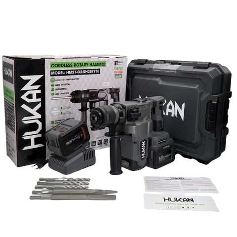 Máy khoan đục bê tông pin 2.8J Hukan HM21-G2-RH2877BL