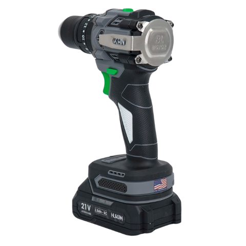 Máy khoan, vặn vít pin 60Nm, đầu kẹp 10mm Hukan HM21-G2X-K6