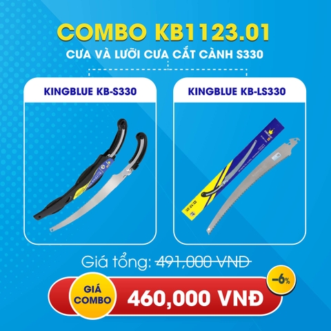 KB1123.01 - Combo cưa và lưỡi cưa cắt cành Kingblue DÒNG S330