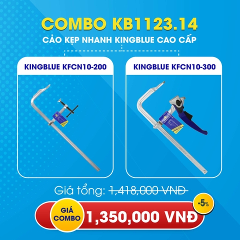 KB1123.14 - Combo cảo kẹp nhanh Kingblue cao cấp KFCN10.200 và KFCN10.300