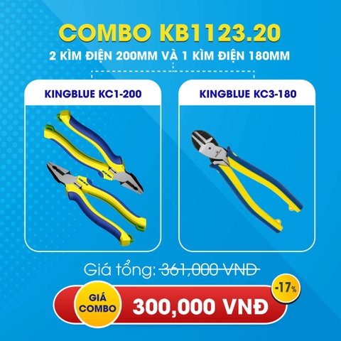 KB1123.20 - Combo kìm Kingblue KC1-200 và KC3-180