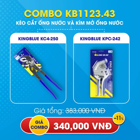 KB1123.43 - Combo kéo cắt ống nước KPC-242 và kìm mở ống nước KC4-250 Kingblue