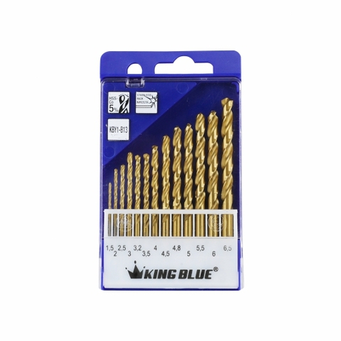 Bộ mũi khoan sắt từ 1mm-6.5mm Kingblue KBY1-B13