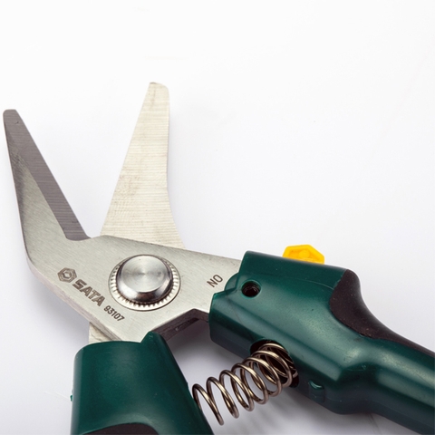 Kìm cắt dây điện mũi cong 8inch Sata 93107