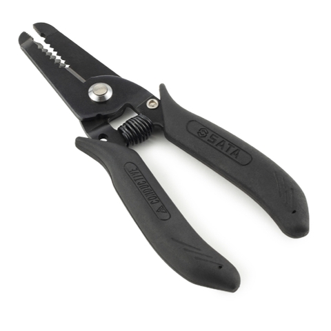 Kìm tuốt dây điện 5inch 0.2-0.8mm tay cầm chống tĩnh điện Sata 75142