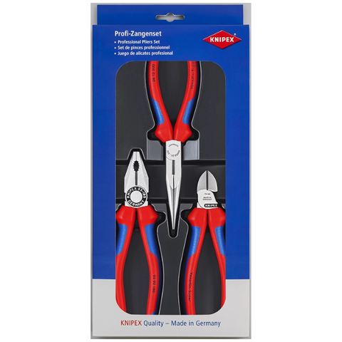 Bộ 3 kìm điện, cắt, nhọn chuyên dụng Knipex 00 20 11