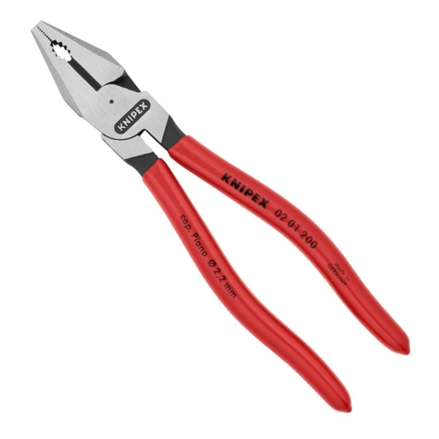 Kìm điện đa năng lưỡi cắt HRC 63 dài 200mm Knipex 02 01 200